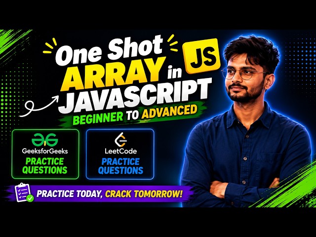 Arrays in JavaScript | JavaScript Tutorial for Beginners | Beginner to Advanced