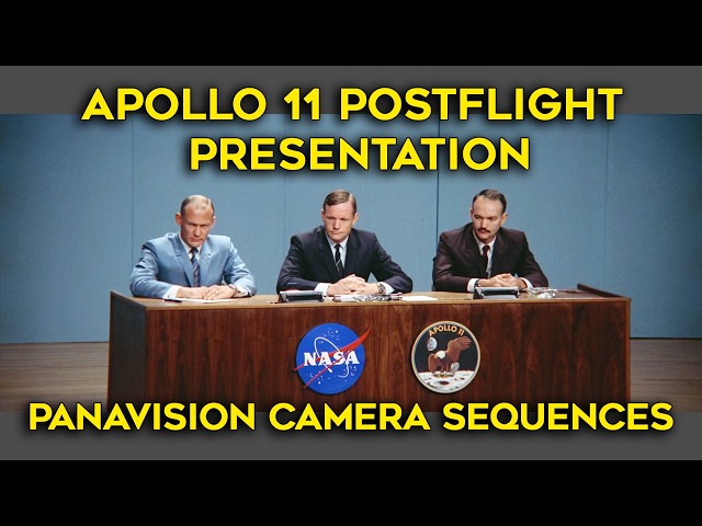 Apollo 11 in Panavision - Postflight Presentation: Crew, Reporter Questions, Widescreen, Audio