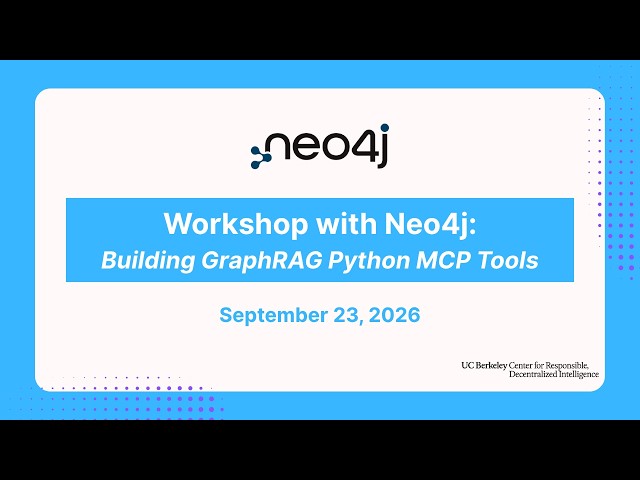 Workshop with Neo4j: Building GraphRAG Python MCP Tools