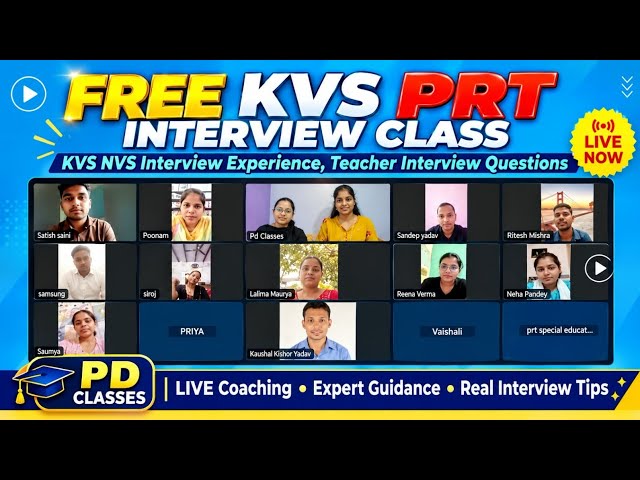 Excellent Video on KVS PRT INTERVIEW | Free KVS NVS teacher interview | Special education interview 