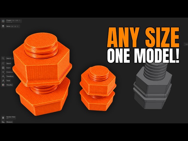 I Built a Parametric Nut & Bolt in Shapr3D (Never Design Screws Again!)