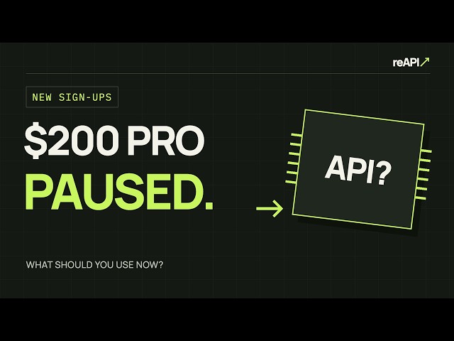 ChatGPT Paused $200 Pro Sign-Ups. Should You Use an API?