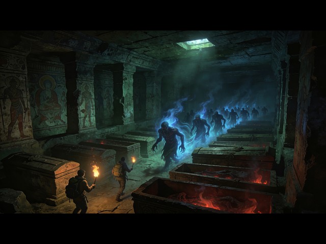 Explorers enter ancient tomb for treasure, awaken a vengeful spirit from a thousand years ago.