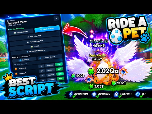 Roblox Ride A Pet Script | Best Free Script (Keyless)