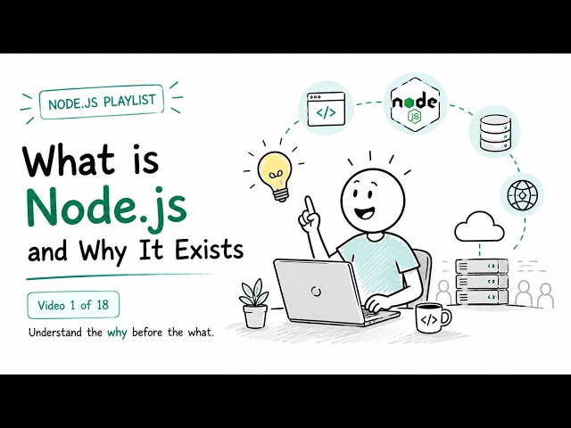 🚀Node.js Tutorial for Beginners #1 | What is Node.js?