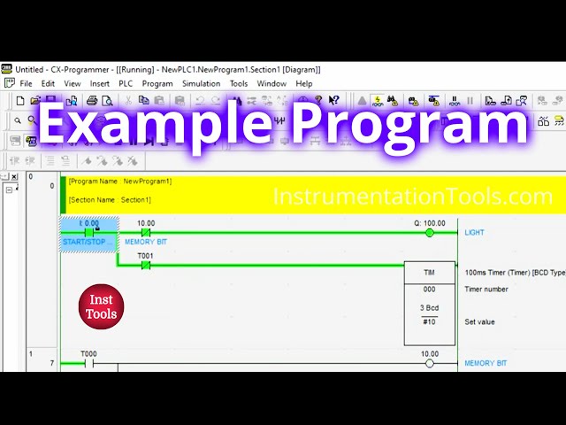 Example Program OMRON PLC