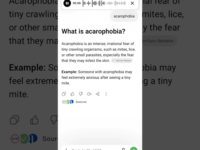 acarophobia meaning