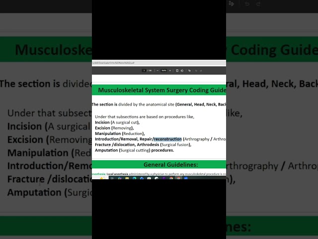 #surgery Coding for Introduction #anatomy #cpcexam #biology