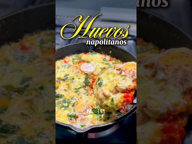 Huevos napolitanos 🍳 #shorts #shortvideo #huevos  #receta