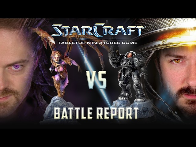 Starcraft Miniatures Game - Full Playthrough - Tabletop Time Battle Report