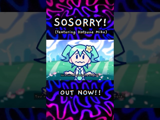 I animated SOSORRY! Watch it now!! #miku #vocaloid