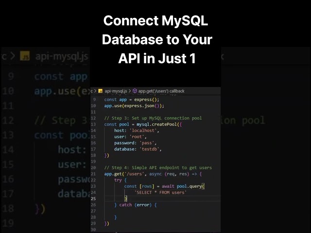 Connect MySQL to API in Just 1 Minute Fast & Easy!