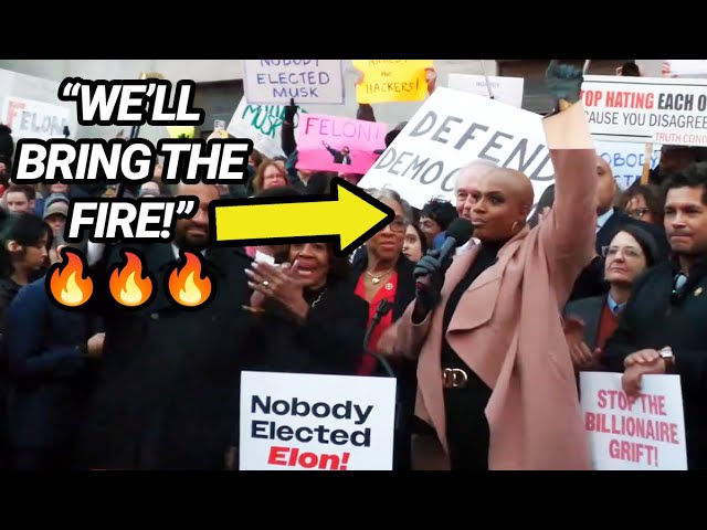 Ayanna Pressley TORCHES Elon Musk and Donald Trump