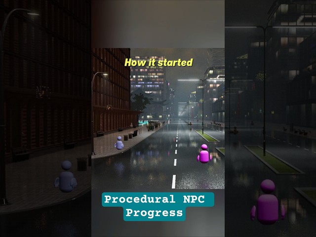 Just realized it's been almost a year since I started working on the procedural NPCs. #indiegame