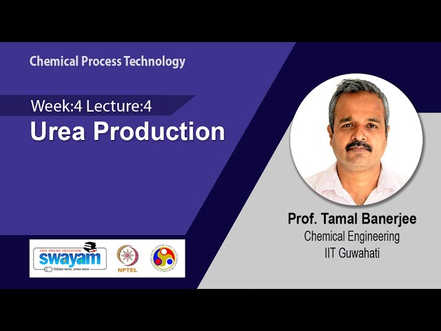 Lec 14: Urea Production