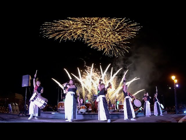 (VR180 3D) 2019.12.14 冬彩 香芝天衝太鼓＆小山煙火 （動画・音声品質向上再アップ版）