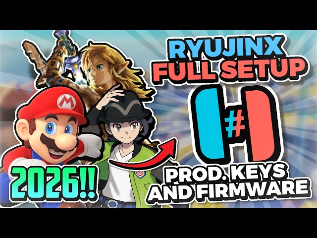 NEW! 🔥 Ryujinx Emulator Full Setup Guide | Ryujinx Prod Keys and Firmware Guide | Switch Emulator PC