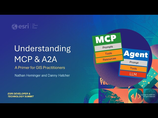 Understanding MCP & A2A--A Primer for GIS Practitioners | #EsriDevTech2026