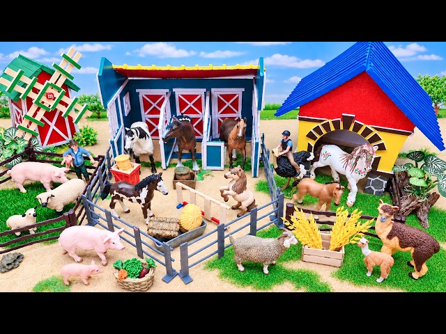 Build a Miniature Horse Farm | Horse Stable Diorama | Barnyard for Animals | DIY Miniature Farm