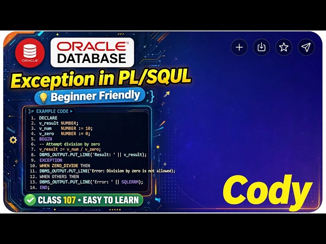Exception in PLSQL