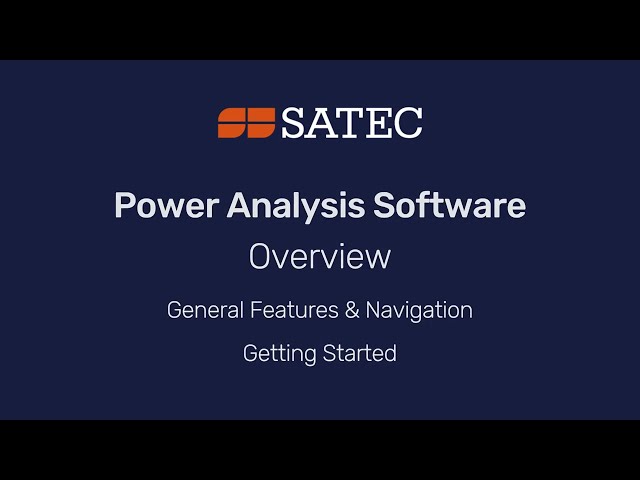 Power Analysis Software Overview
