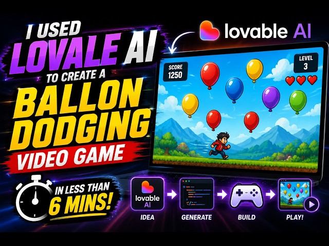 I Built a Balloon Dodging Game with Lovable AI in Under 6 Minutes! #LovableAI #AI #AIGameDevelopment