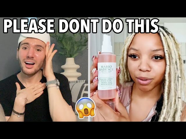 Reacting to Chloe Bailey's Skincare Routine || LORD HAVE MERCY 😱