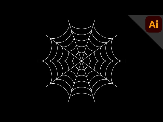 How to Create a Spider Web in Adobe Illustrator | Step-by-Step Tutorial