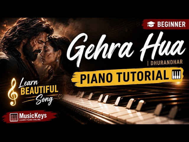 Gehra Hua | Piano tutorials | Learn G Minor Scale Easily Using Sargam