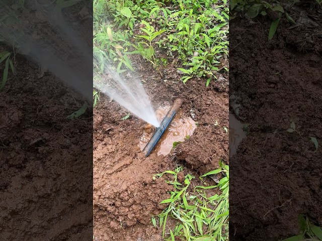 How To Fix Broken Water Pipe #shorts