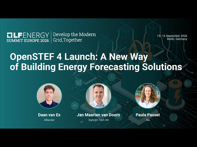 OpenSTEF 4 Launch: A New Way of Building Energy... Daan van Es, Jan Maarten van Doorn & Paula Passet
