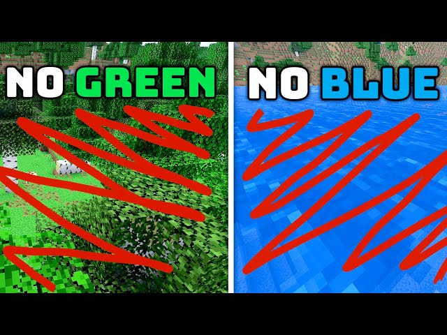 Minecraft, But You CAN'T Touch These Colors...