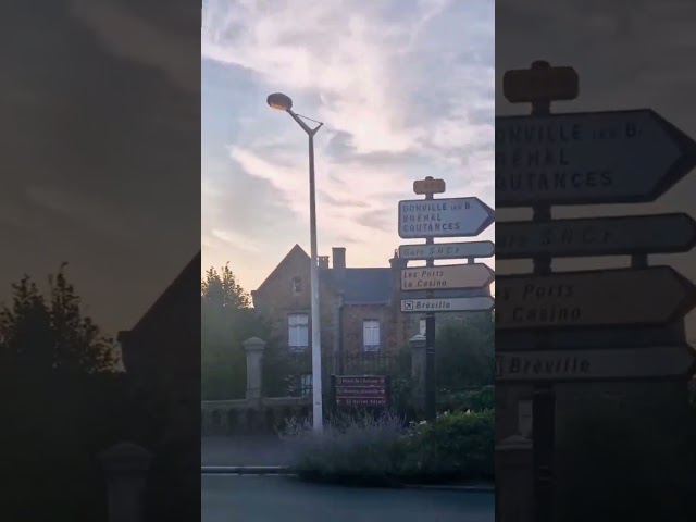 Sunset drive in Granville Normandy France 🇨🇵 #travel #france #ytshort #explore