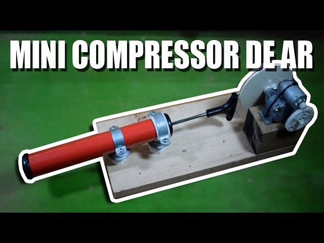 HOMEMADE MINI AIR COMPRESSOR!