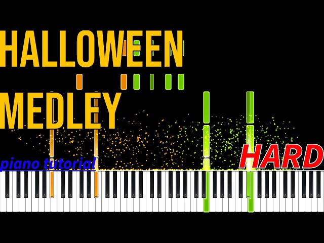 halloween medley - (piano tutorial)