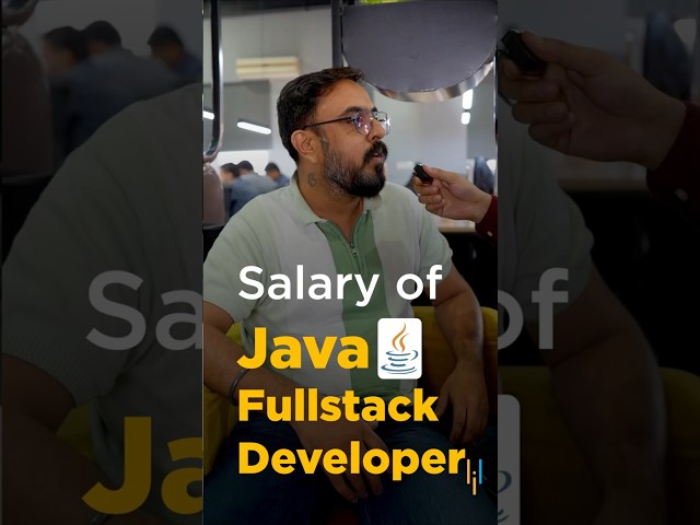 🔥Salary of Java Full Stack Developer #shorts  #simplilearn