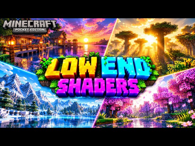 Top 5 ULTRA Realistic Shaders for Minecraft PE & Bedrock 🔥 | Low End Shaders #3