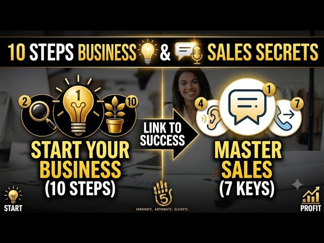 ​How to Start a Small Business & Master Sales Skills (Step-by-Step Guide)