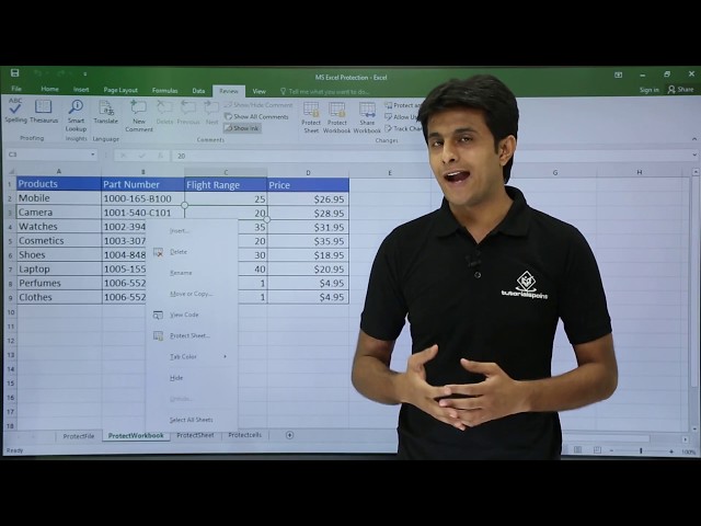 MS Excel - Protect Workbook