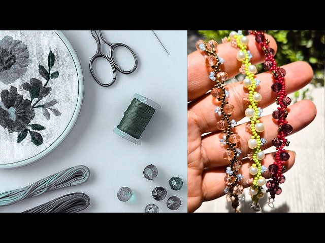 These Floral Bracelets are sooo easy to make! (Seriously!!) 💖🎀