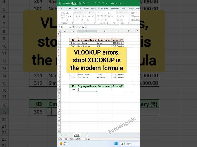 XLOOKUP in Excel Made EASY! 🤯🔥 | The Ultimate Lookup Formula