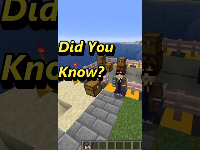 Did You Know Trapped Chests Can Send Redstone Signals in Minecraft? #minecraft #didyouknow