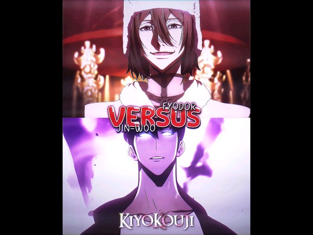 Fyodor Dostoevsky vs Sung Jin Woo in looksmaxxing | Solo leveling vs Bungou Stray Dogs | #bsd #dazai