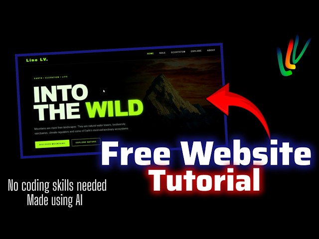 Tutorial - How to make a website using AI for free (No coding skills needed)