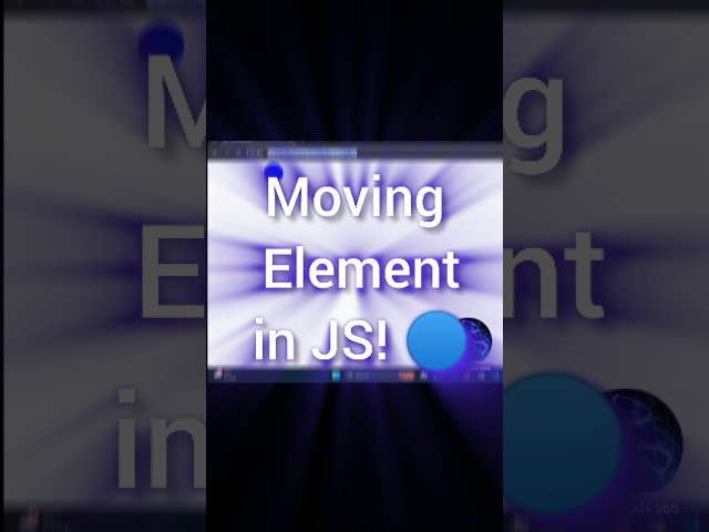 I Coded a Random Moving Object in JS! 🔵✨ | #shorts #coding