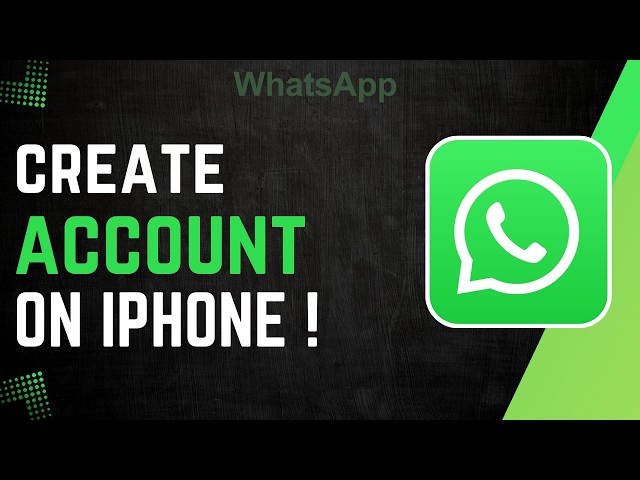 How to Create WhatsApp Account on iPhone !