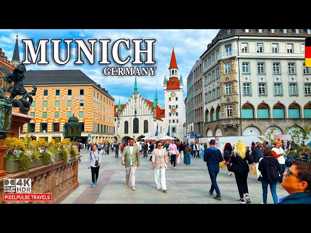 Munich, Germany | 4K Walk in Bavaria’s Most Beautiful City in Ultra HD
