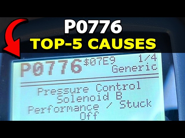 How To Fix P0776 Trouble Code: Pressure Control Solenoid B Performance / Stuck Off. TOP-5 Causes!