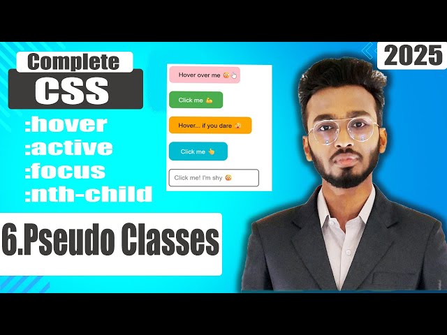 CSS Tutorial for Beginners | pseudo class in css | CSS Full Course