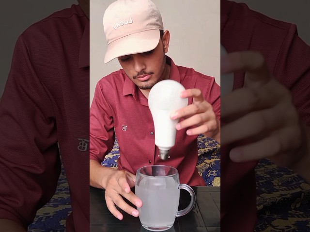I Tested the Viral Salt Water Light Bulb Hack! 💡 #shorts
